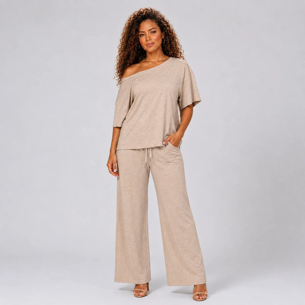 Asymmetric Lounge Pant Set WHD0606177