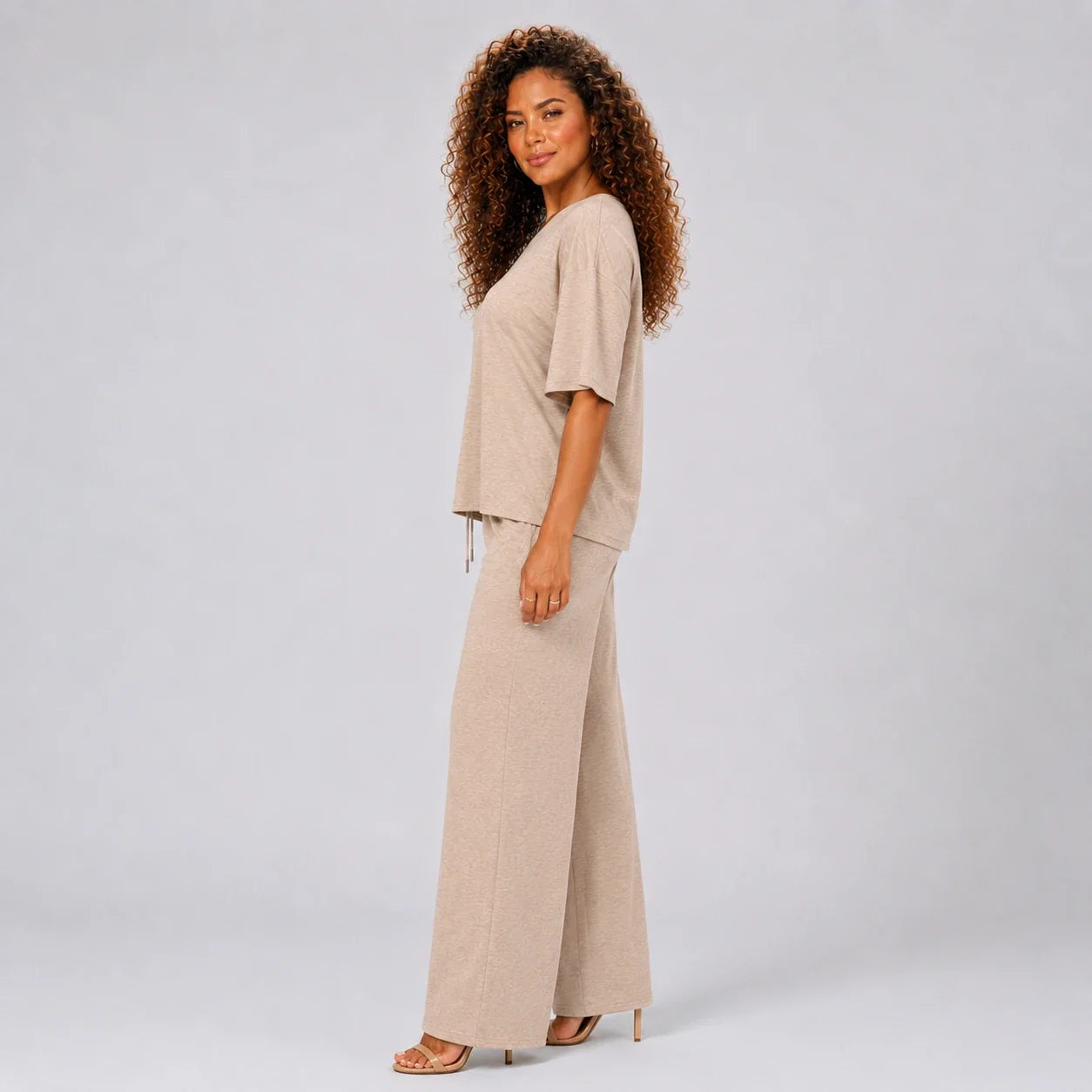 Asymmetric Lounge Pant Set WHD0606177