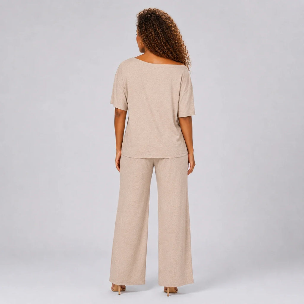 Asymmetric Lounge Pant Set WHD0606177