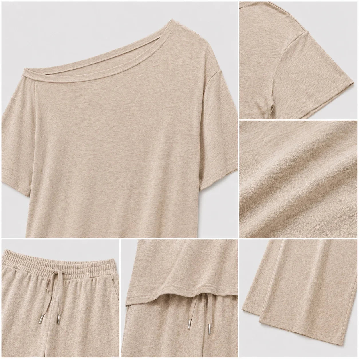 Asymmetric Lounge Pant Set WHD0606177