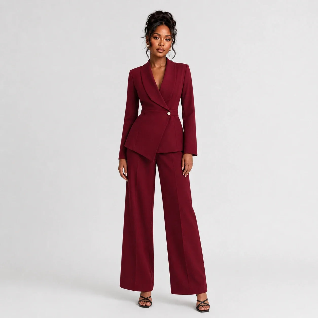 V-Neck Shorts Lounge Set WHD0606180