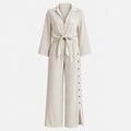 Tie Front Wide Leg Set WHD0606181