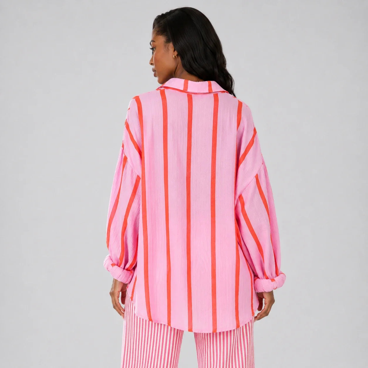 Striped Resort Shirt Set WHD0606184