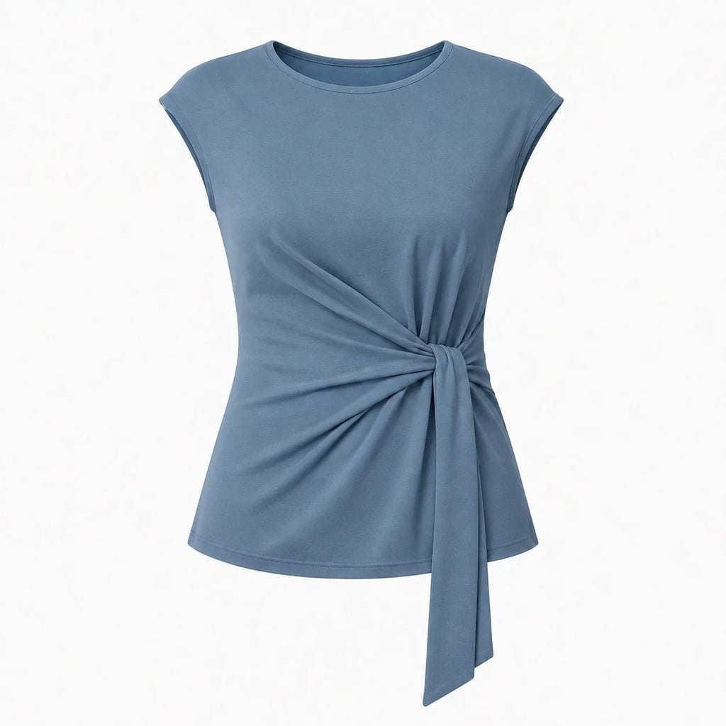 Twist Waist Sleeveless Top WHD0606188