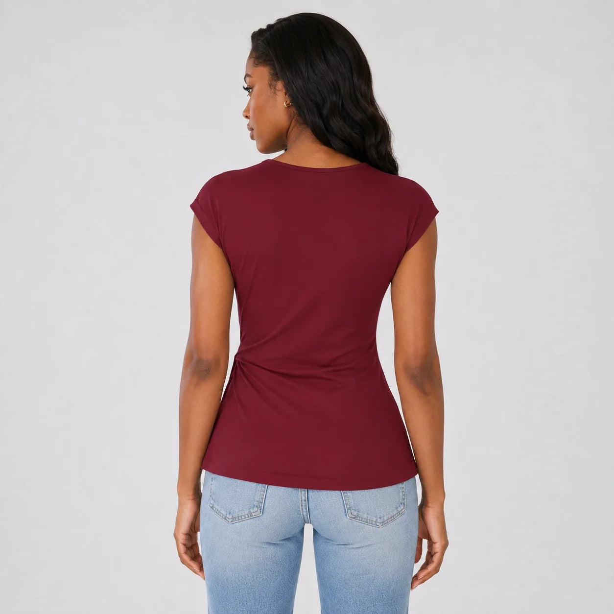 Twist Waist Sleeveless Top WHD0606188
