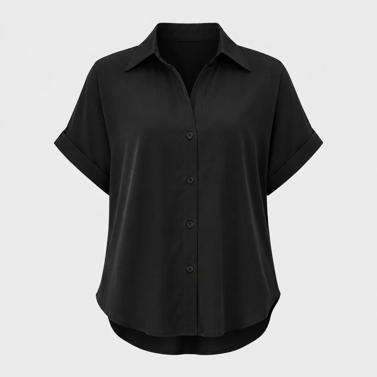 Relaxed Button Front Shirt WHD0606189