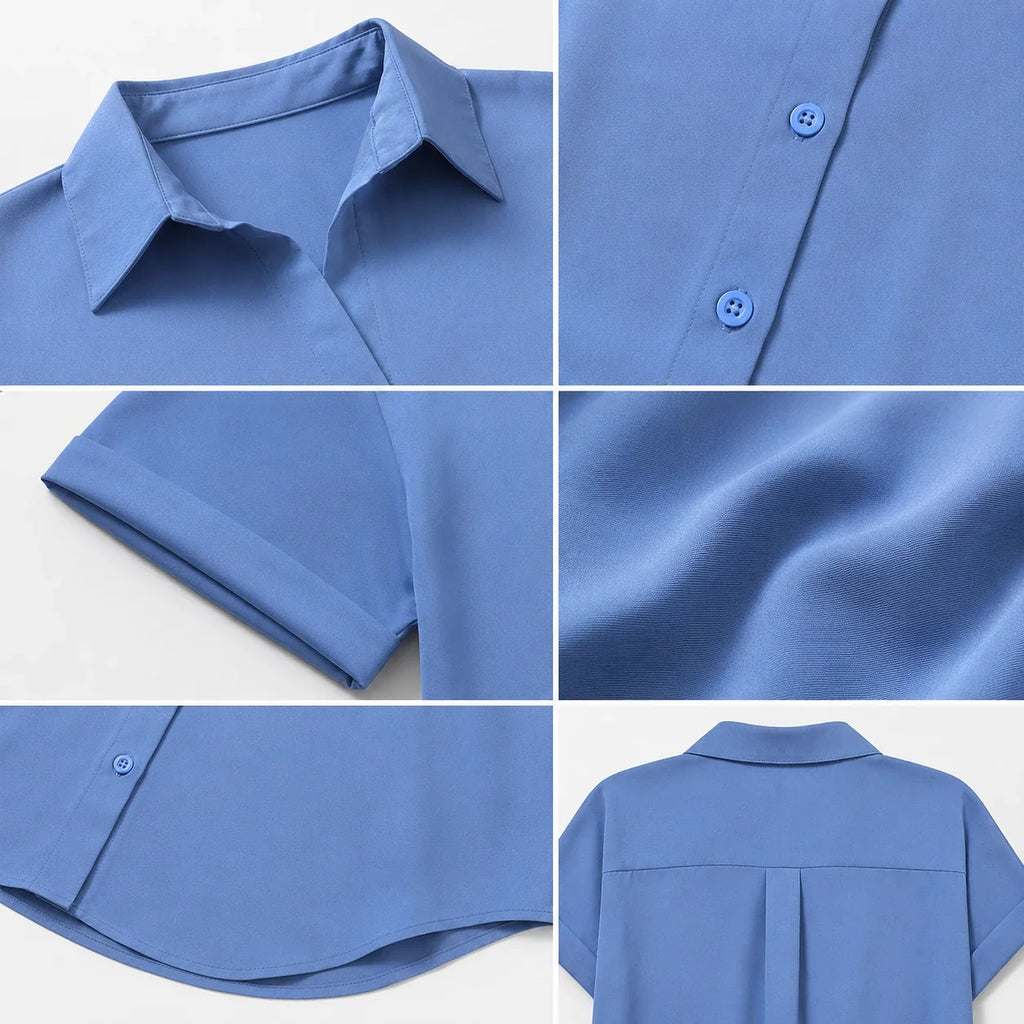 Relaxed Button Front Shirt WHD0606189