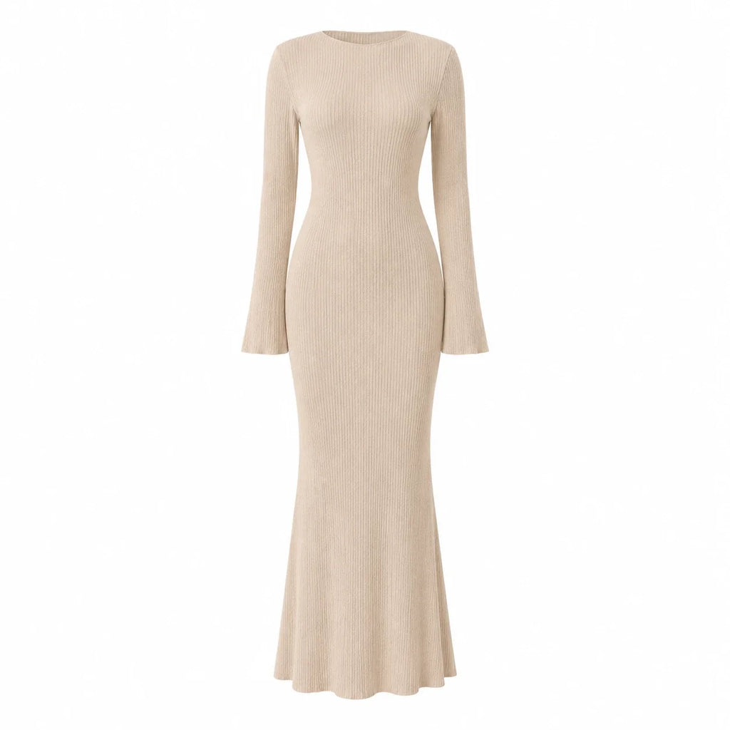 Textured Knit Maxi Dress WHD0606194