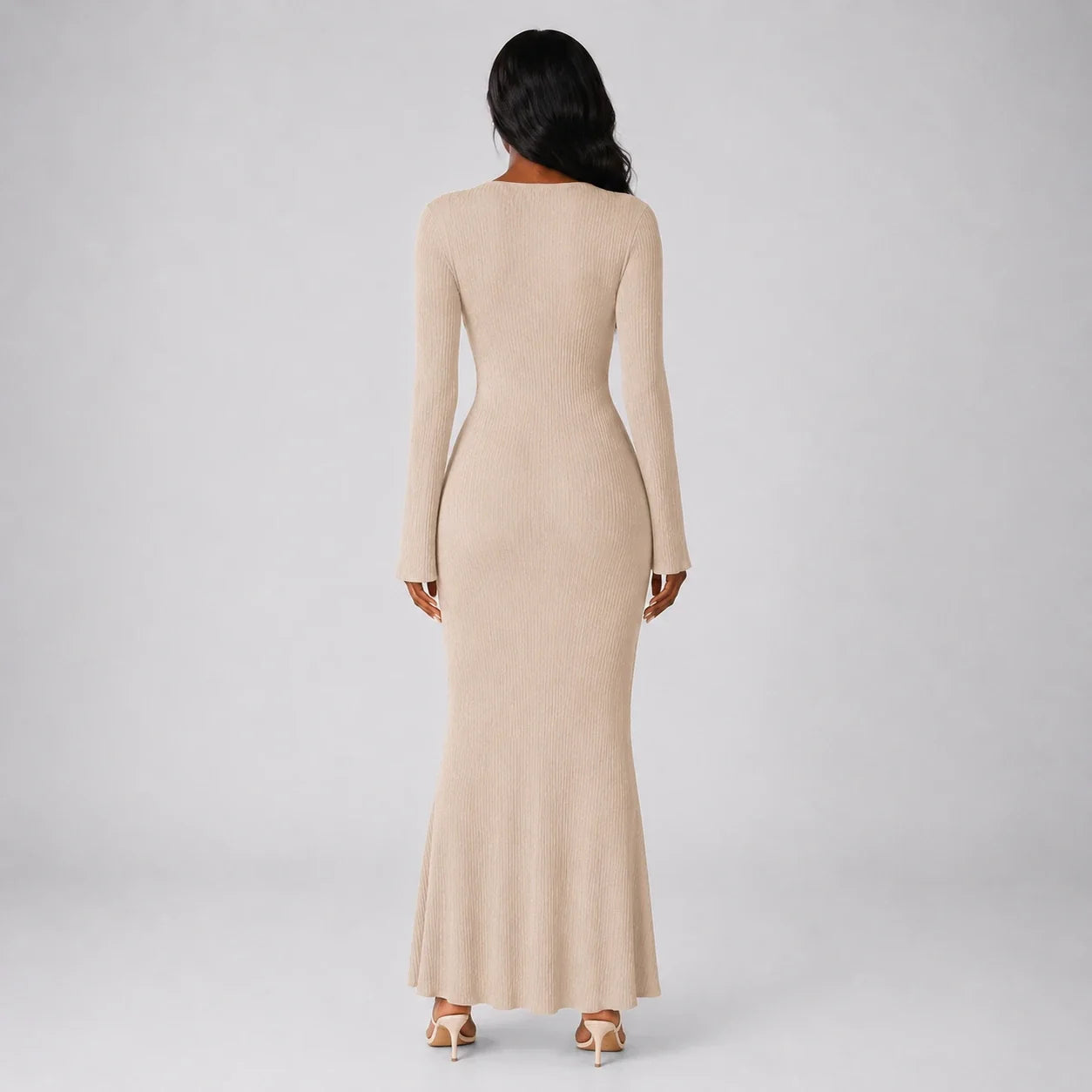 Textured Knit Maxi Dress WHD0606194