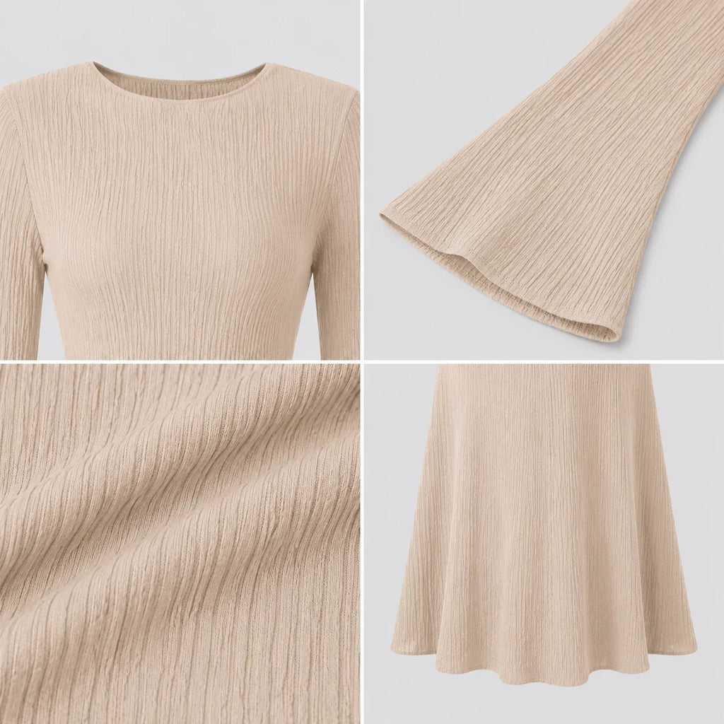 Textured Knit Maxi Dress WHD0606194