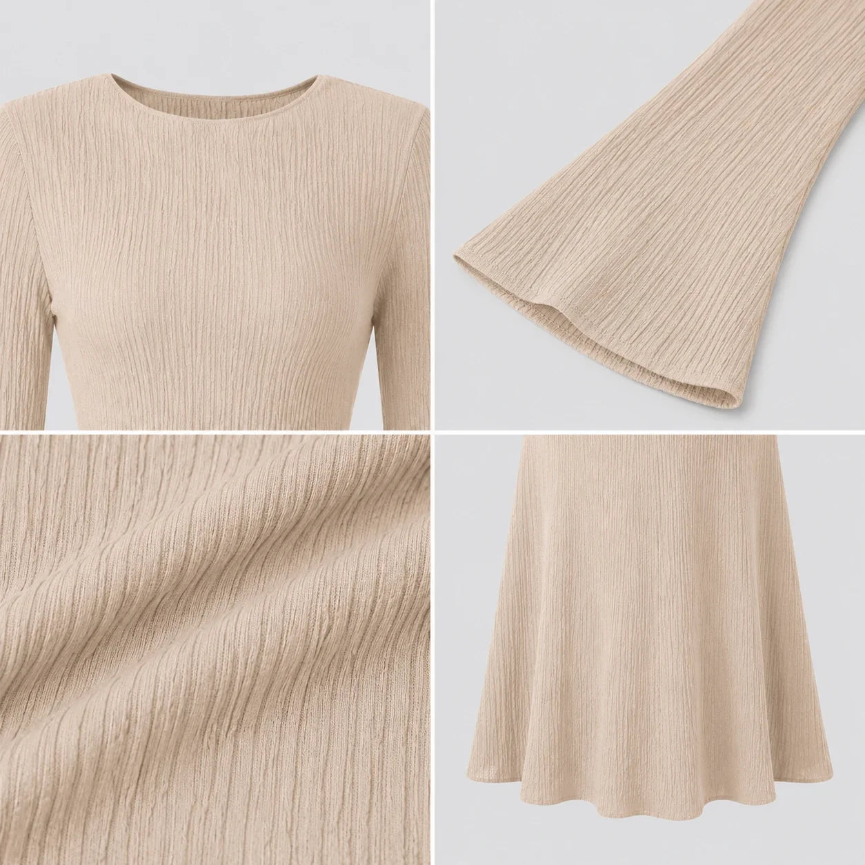 Textured Knit Maxi Dress WHD0606194