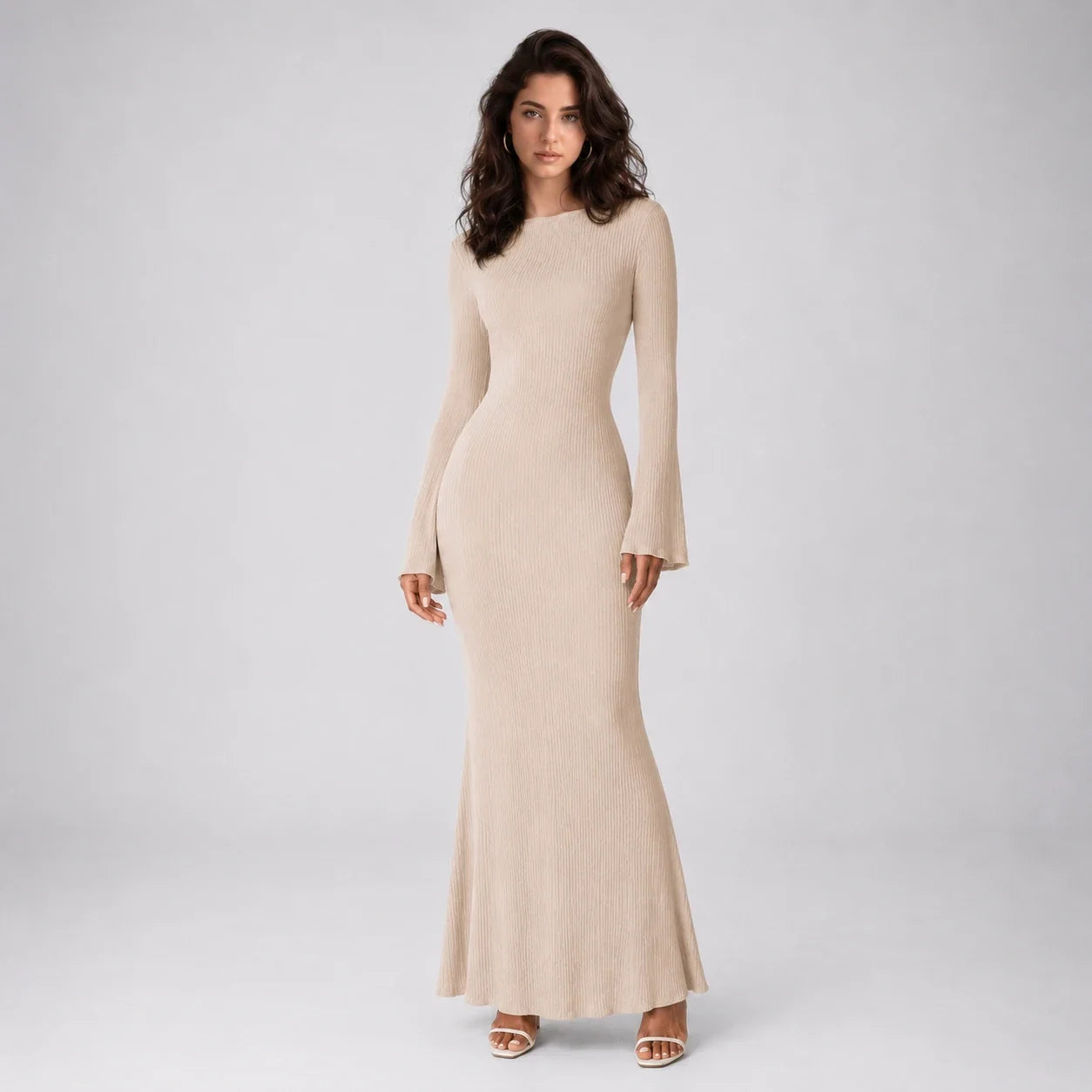 Textured Knit Maxi Dress WHD0606194