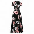 Floral Tie-Waist Maxi Dress WHD0606195