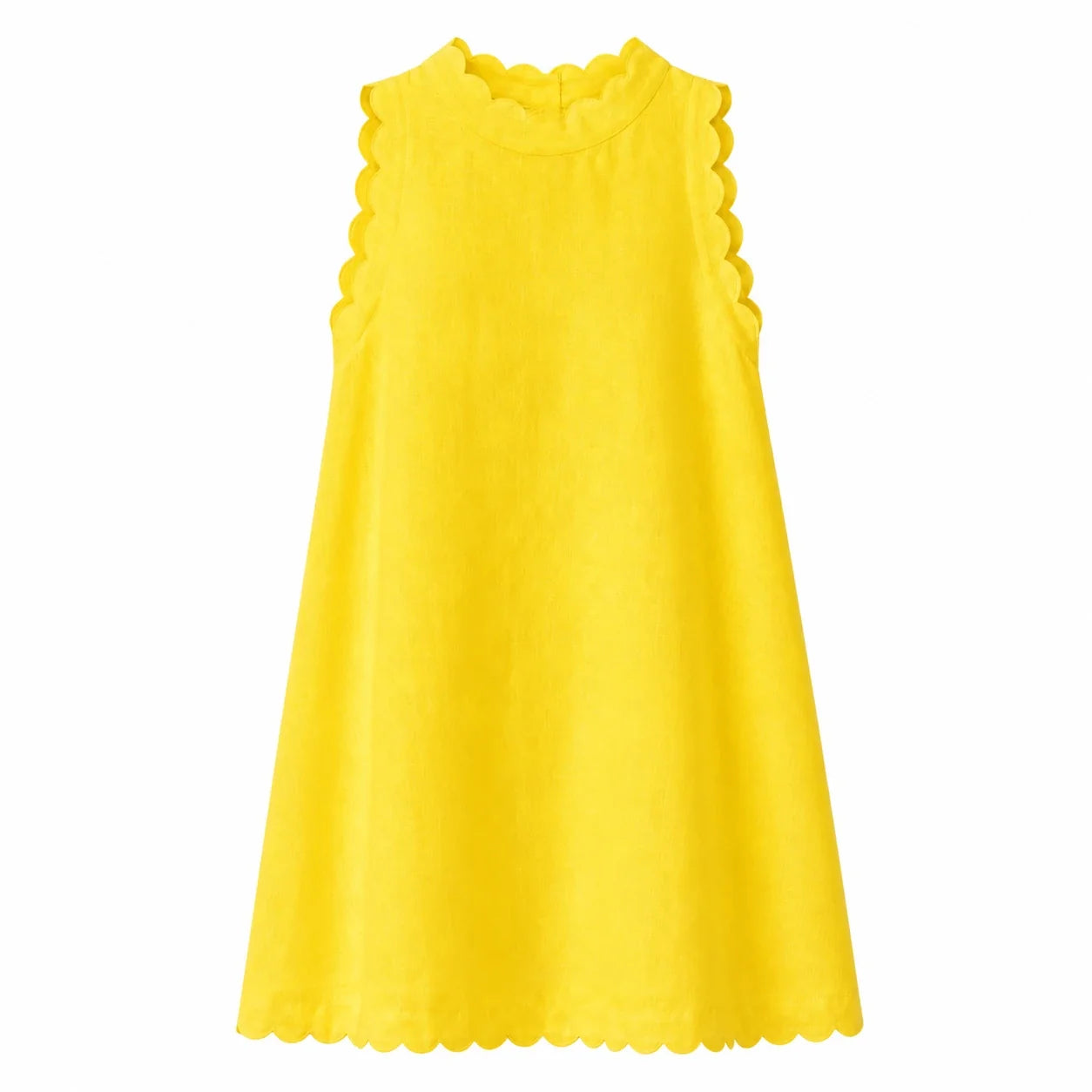 Scalloped Sleeveless Mini Dress WHD0606197