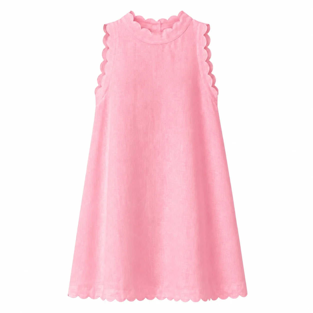 Scalloped Sleeveless Mini Dress WHD0606197
