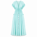 Ruffle Sleeve Maxi Dress WHD0606198