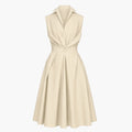 Sleeveless Collared Midi Dress WHD0606200