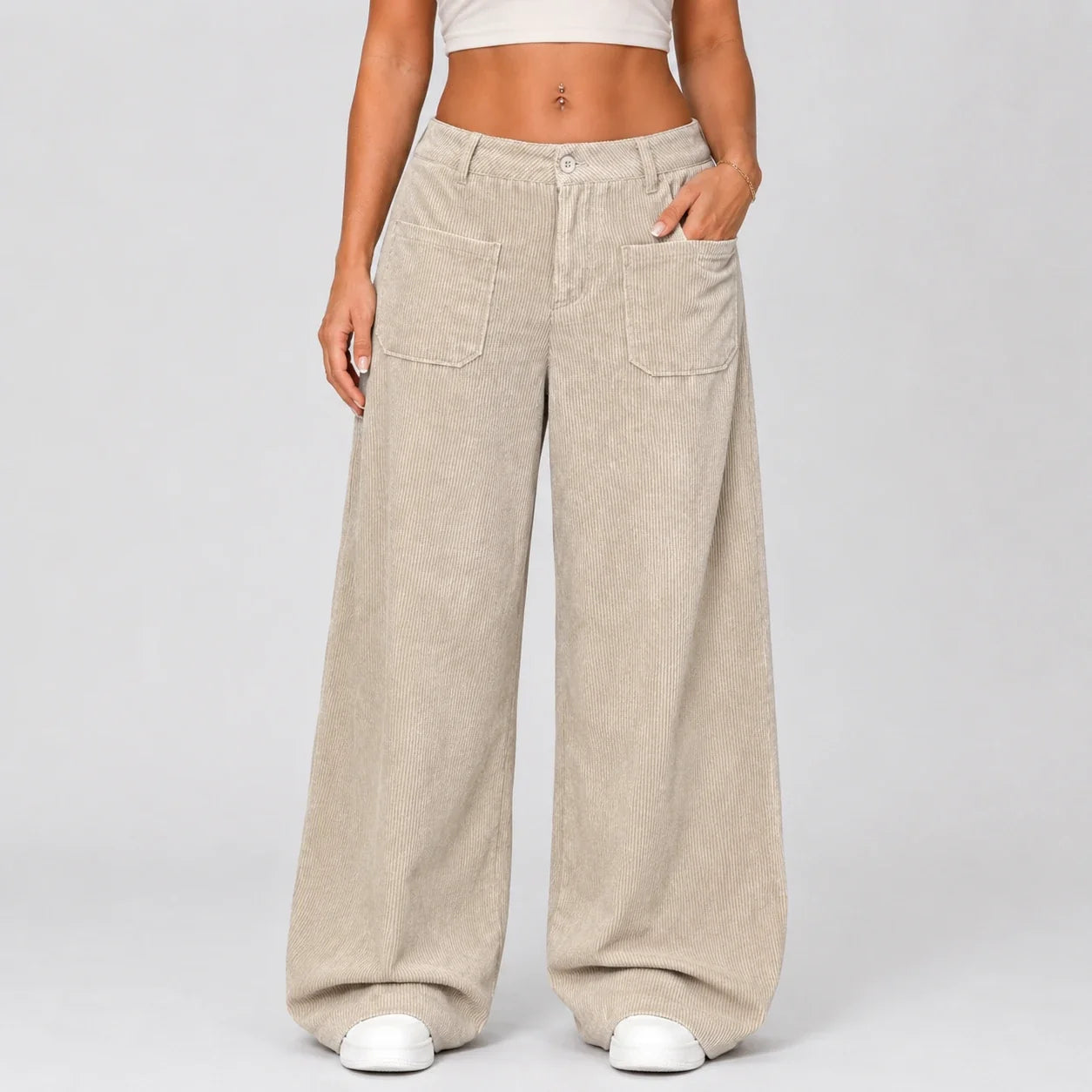 Low Rise Corduroy Pants WHD0606202