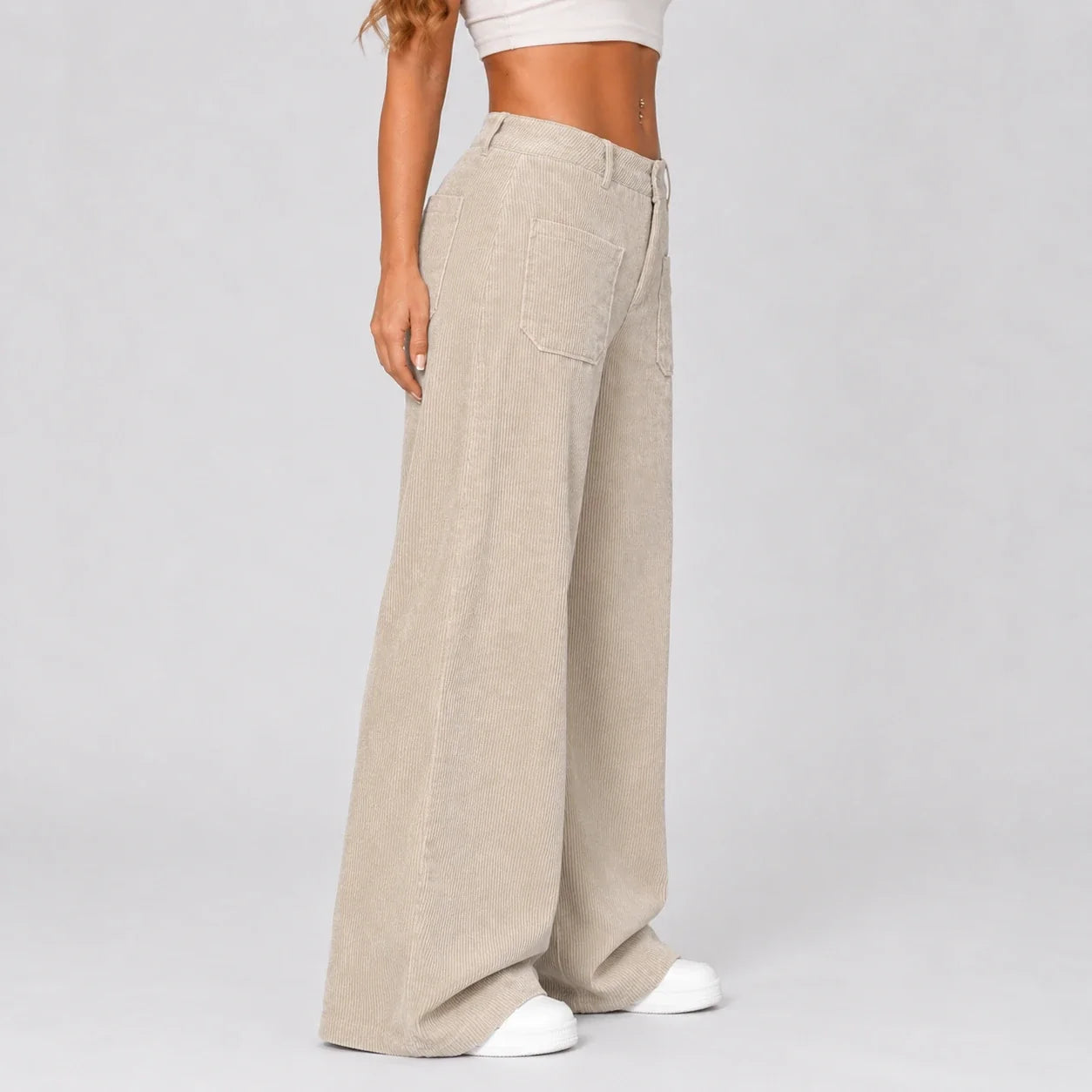 Low Rise Corduroy Pants WHD0606202