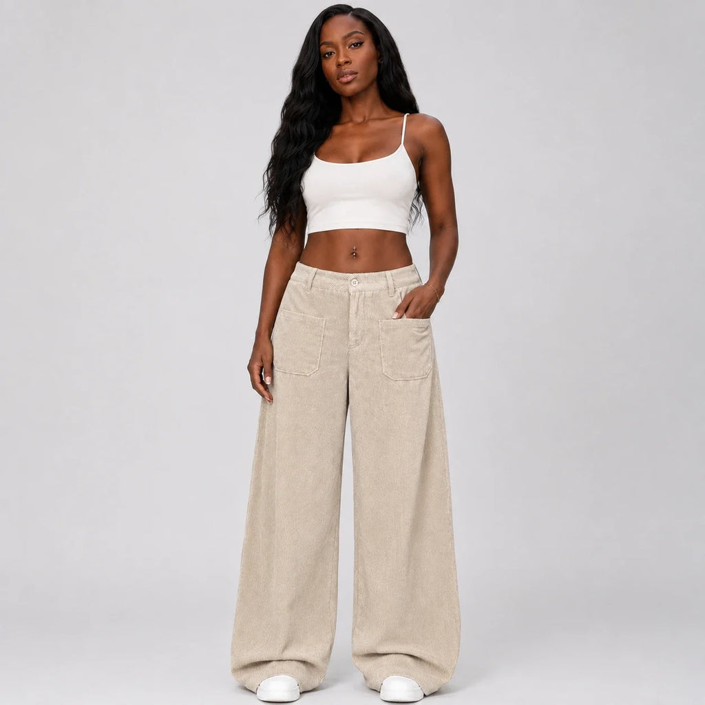 Low Rise Corduroy Pants WHD0606202