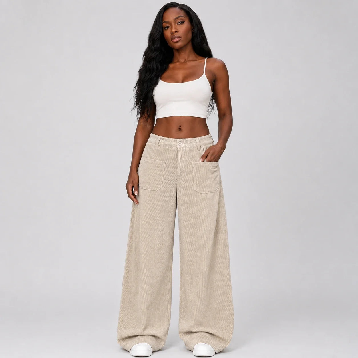 Low Rise Corduroy Pants WHD0606202