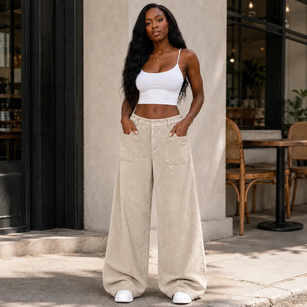 Low Rise Corduroy Pants WHD0606202