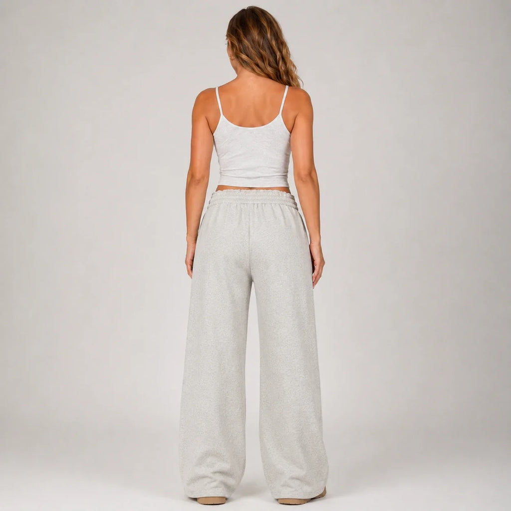 Drawstring Wide Leg Sweatpants WHD0606206
