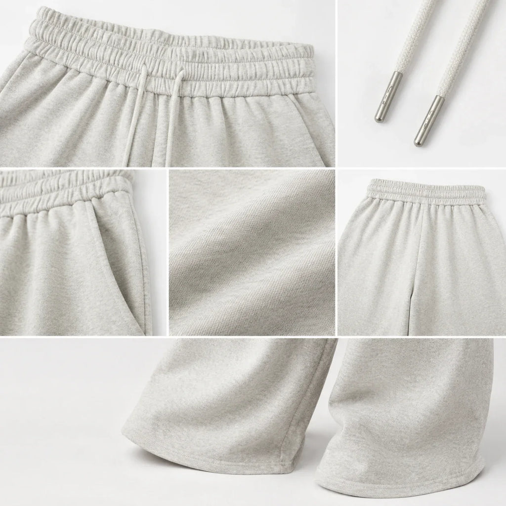 Drawstring Wide Leg Sweatpants WHD0606206