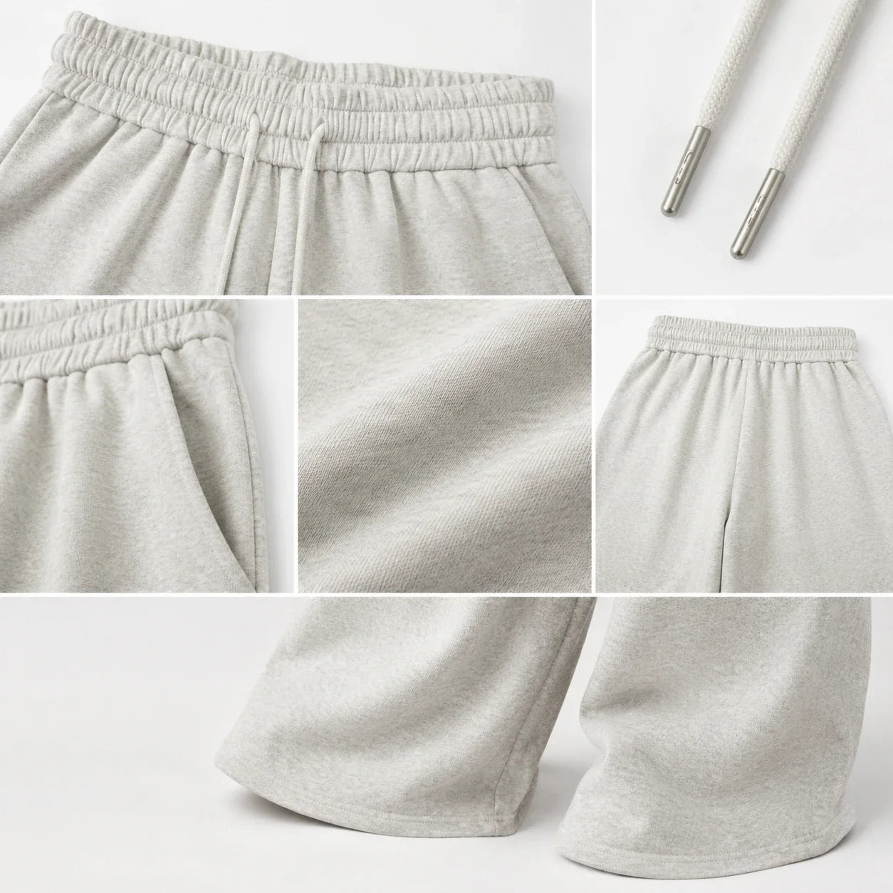 Drawstring Wide Leg Sweatpants WHD0606206