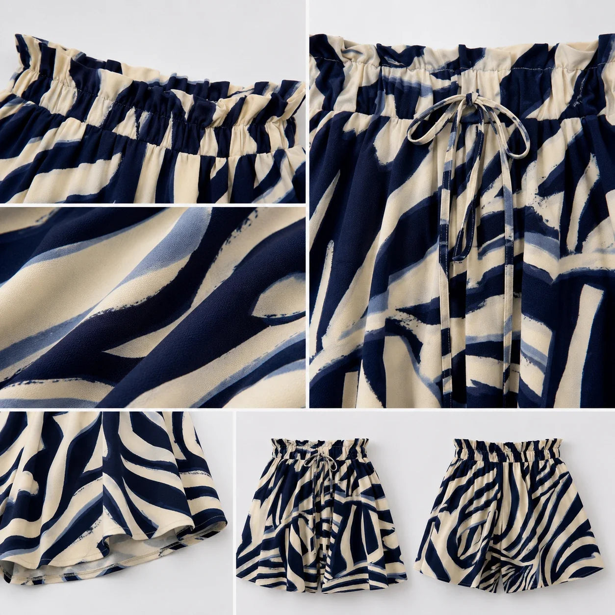 Printed Drawstring Skort WHD0606207