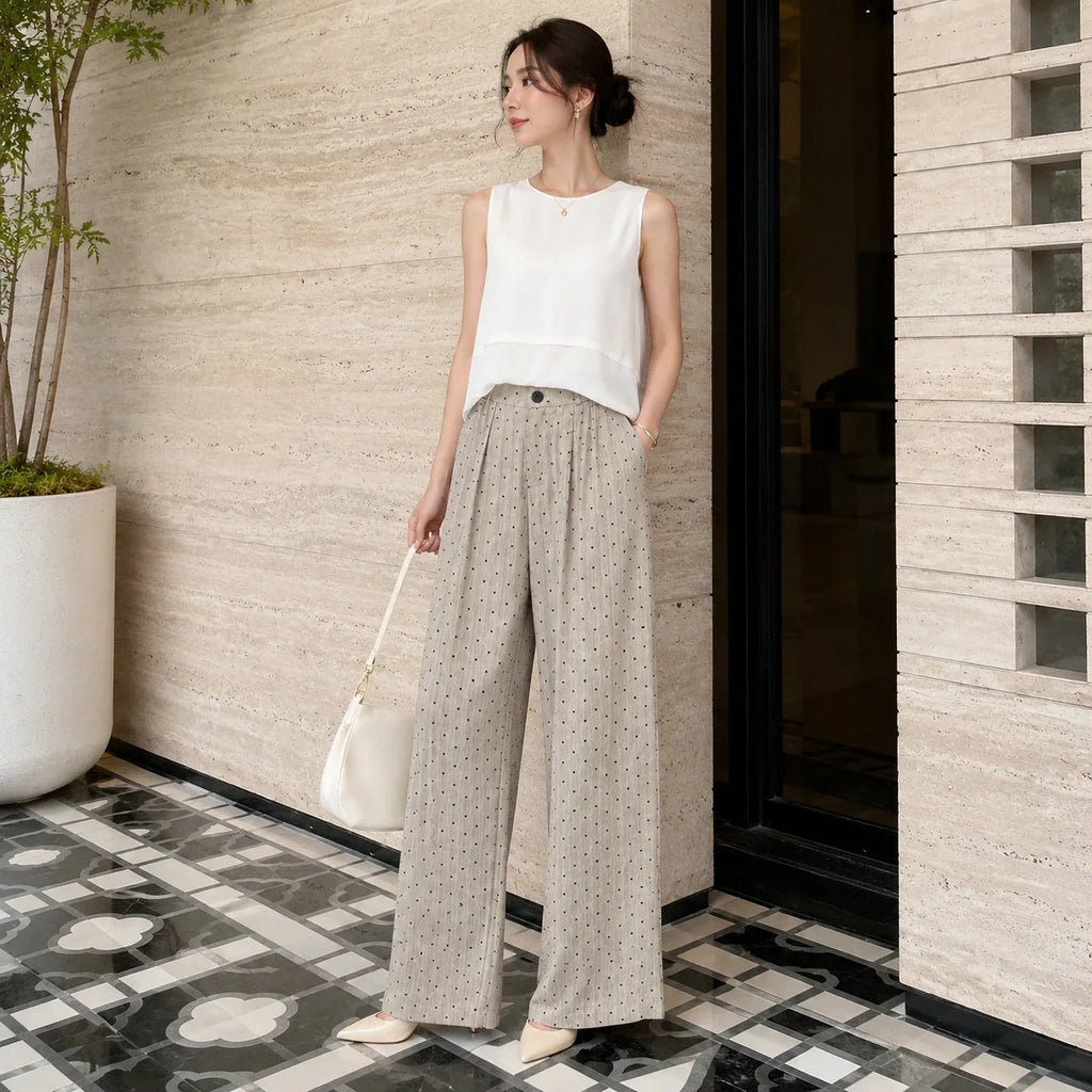 Mini Heart Wide Leg Pants WHD0606208