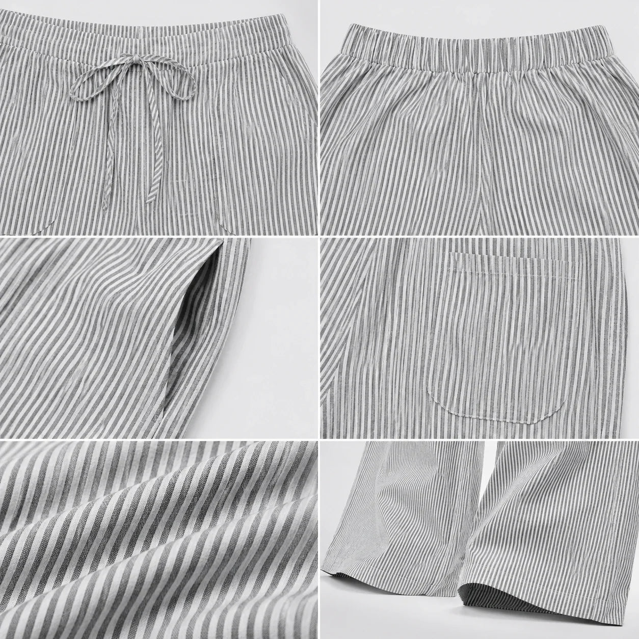 Striped Wide Leg Pants WHD0606209