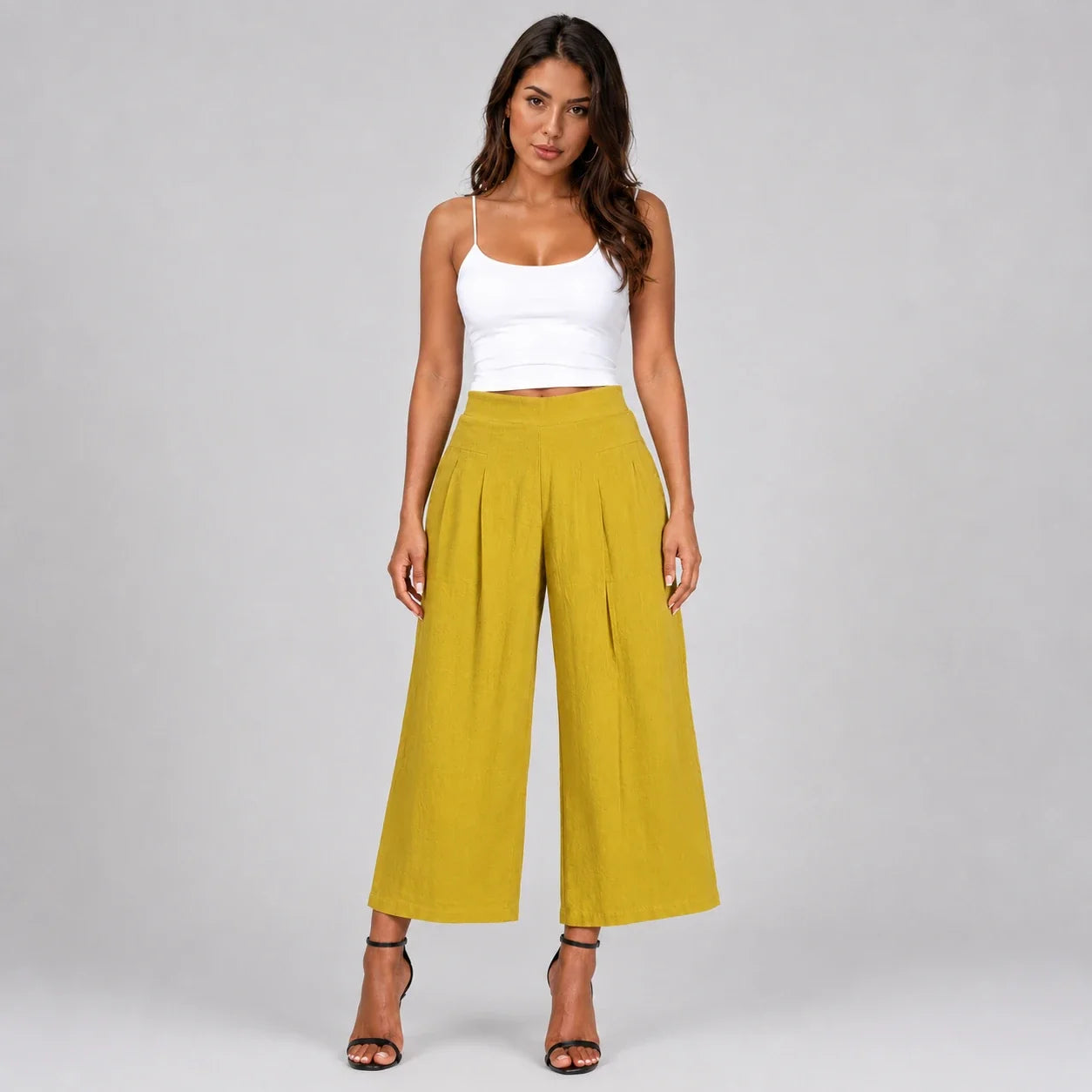 High Waist Wide Leg Pants WHD0606210