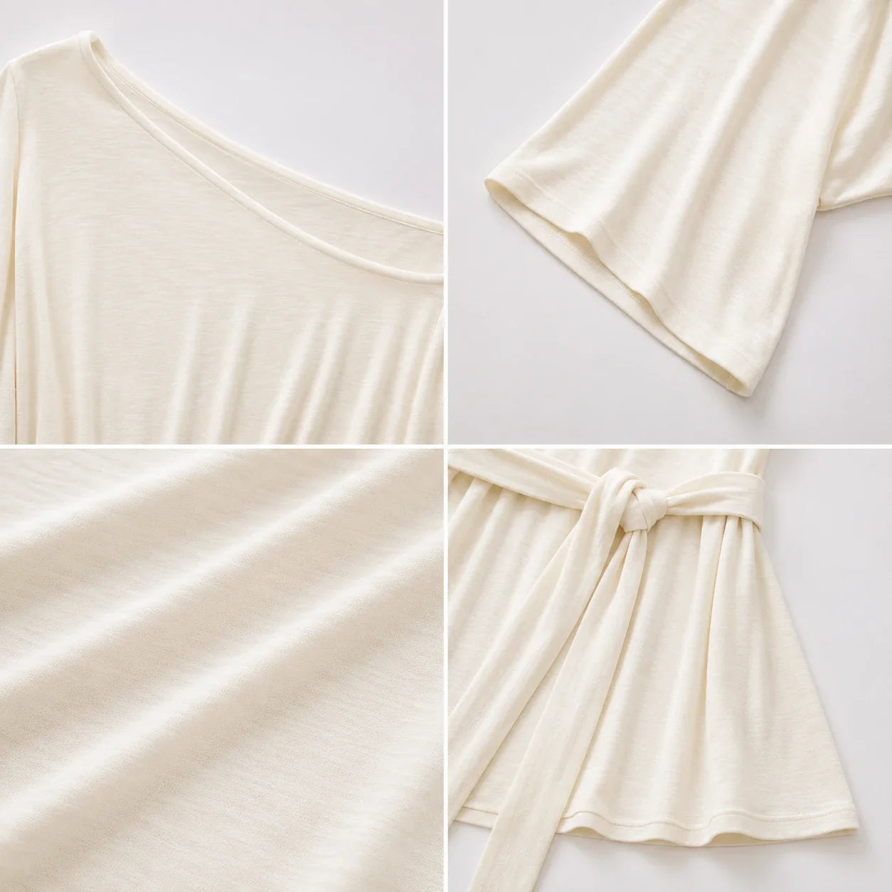 Off-Shoulder Belted Midi Dress WHD0606212