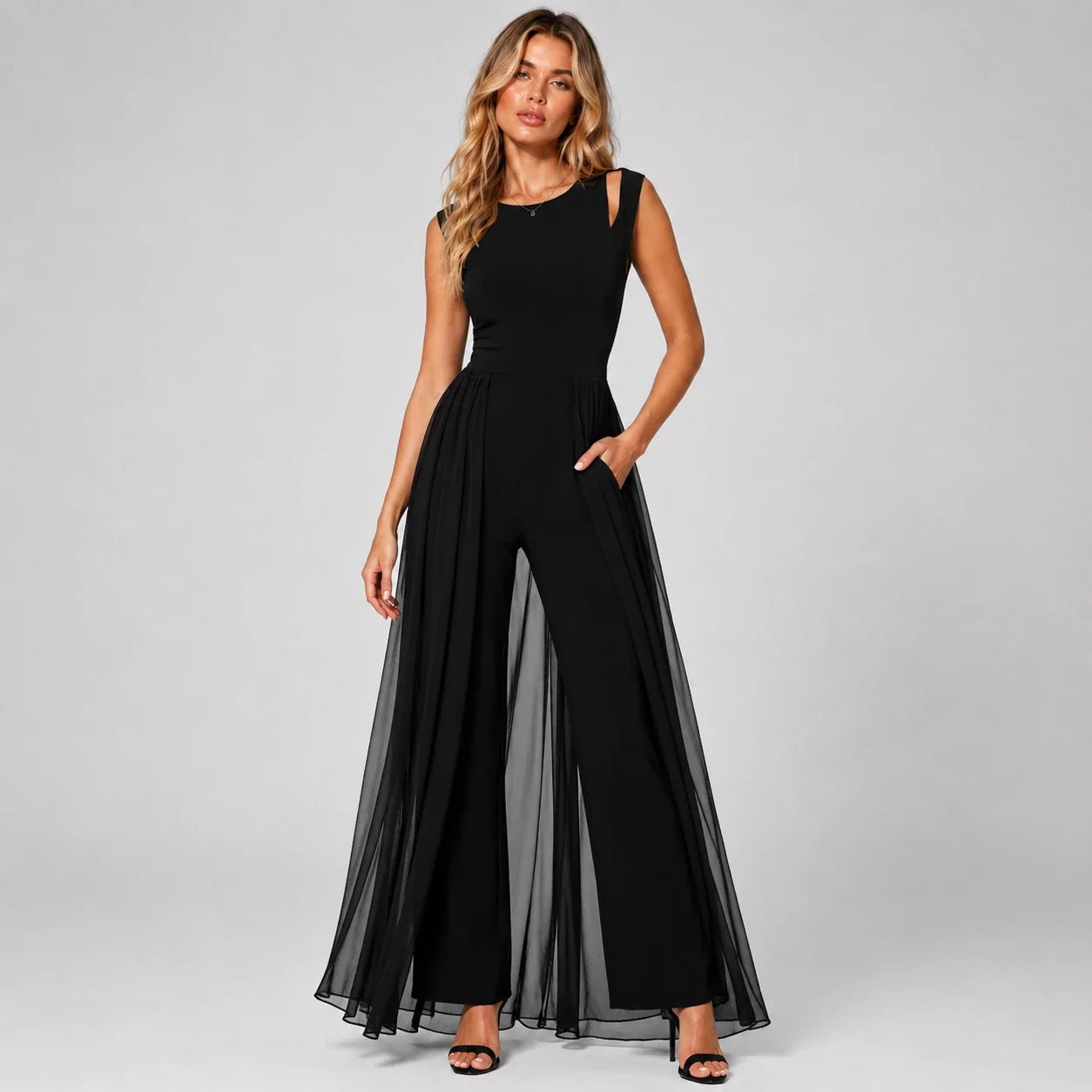 Wide Leg Wrap Jumpsuit WHD0606221