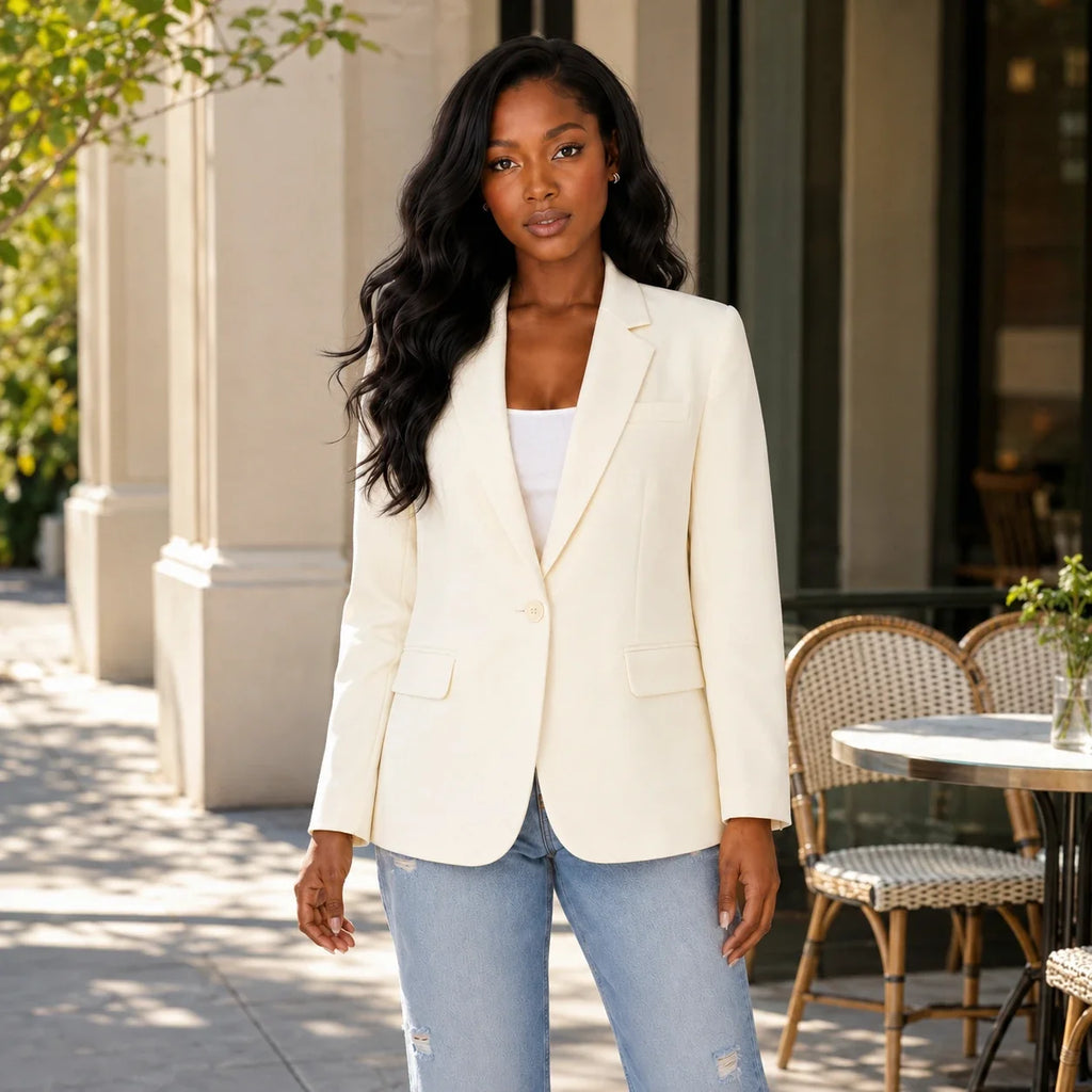 Single-Breasted Blazer Jacket WHD0606227