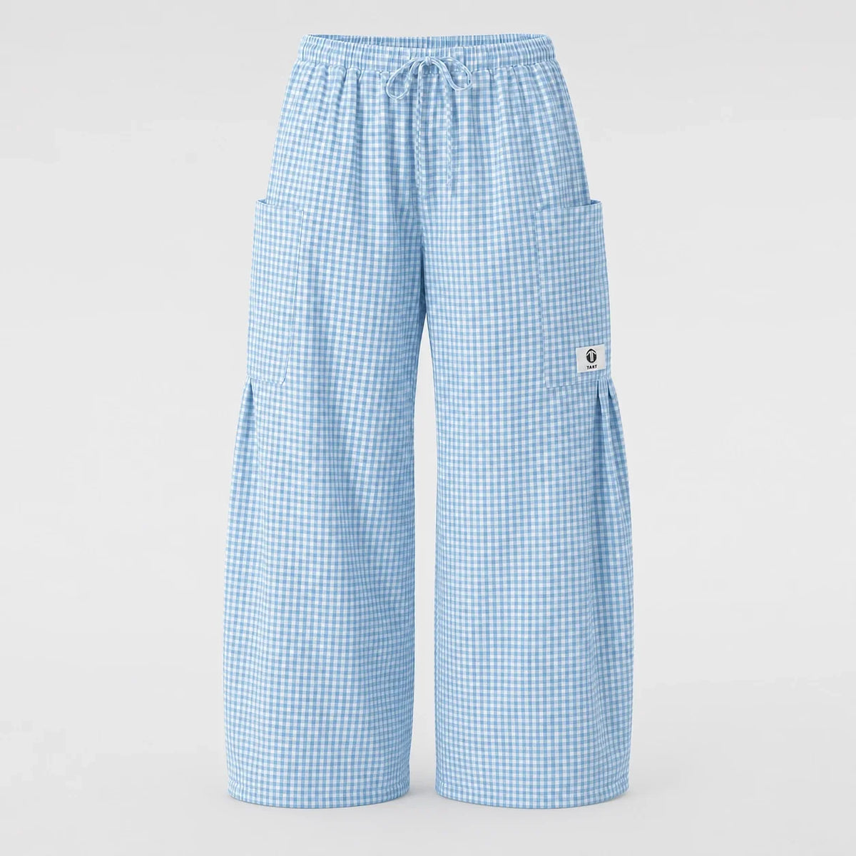 Gingham Wide Leg Pants WHD0606237