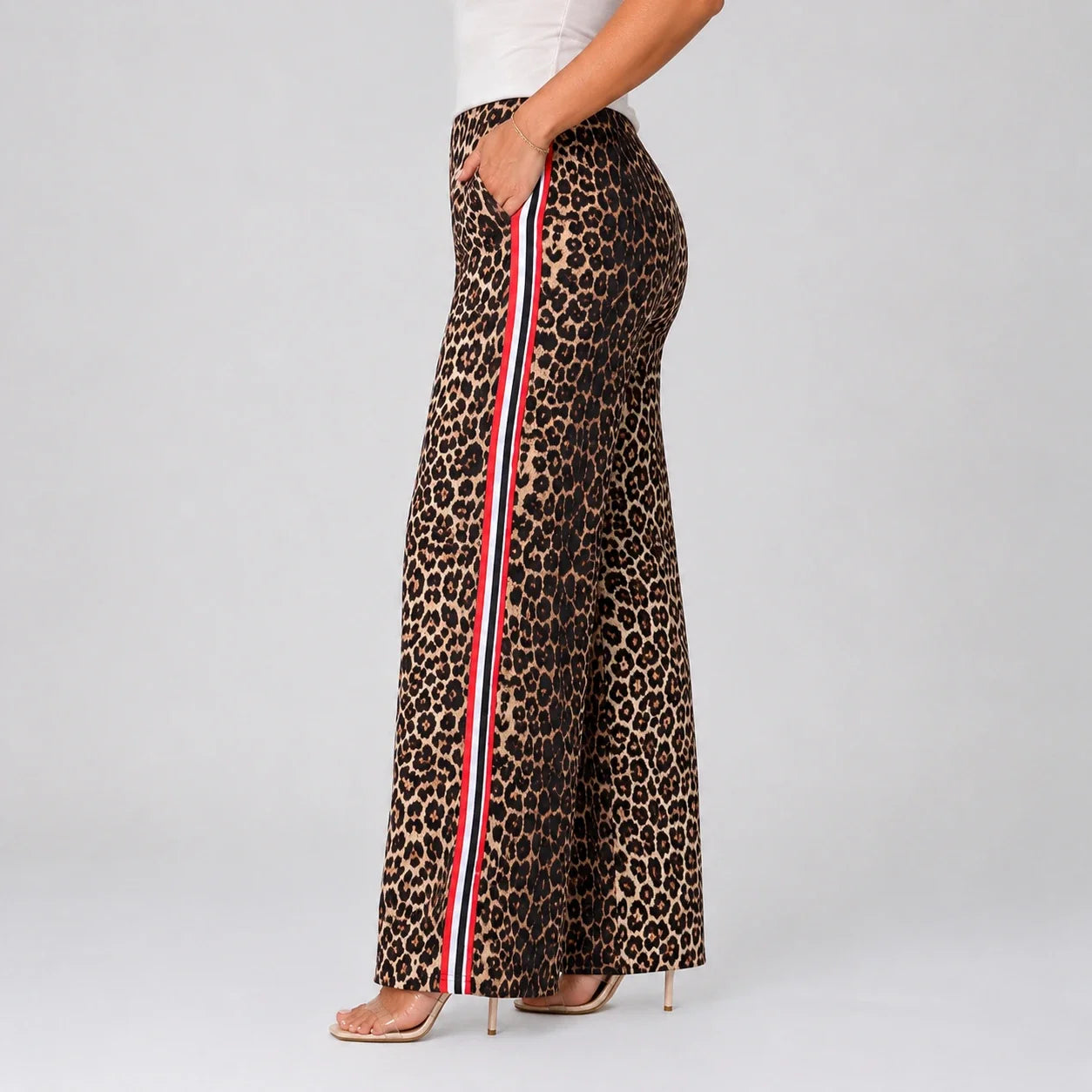 Leopard Side Stripe Pants WHD0606238
