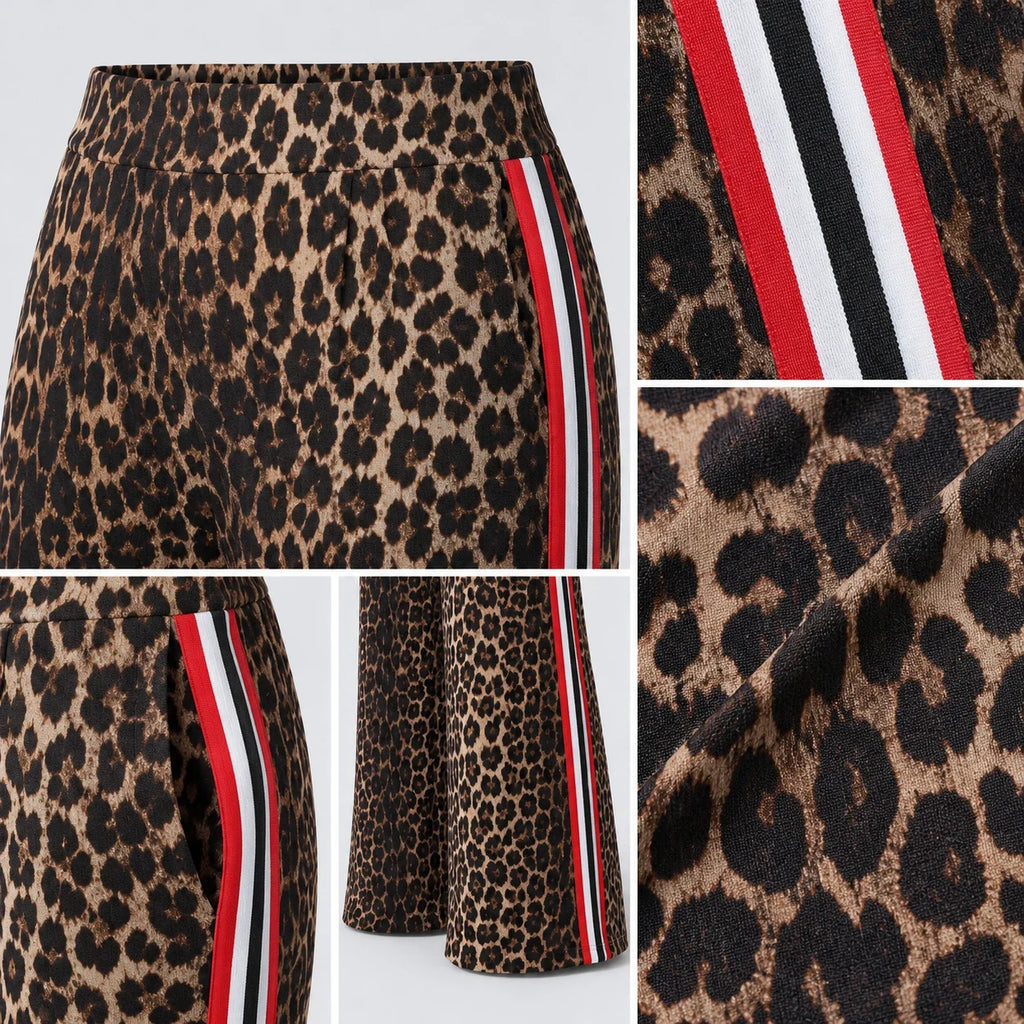 Leopard Side Stripe Pants WHD0606238
