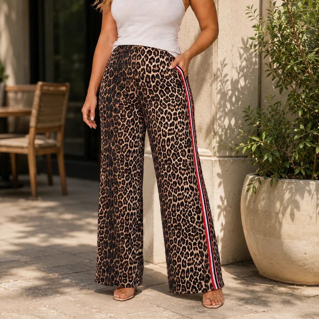 Leopard Side Stripe Pants WHD0606238