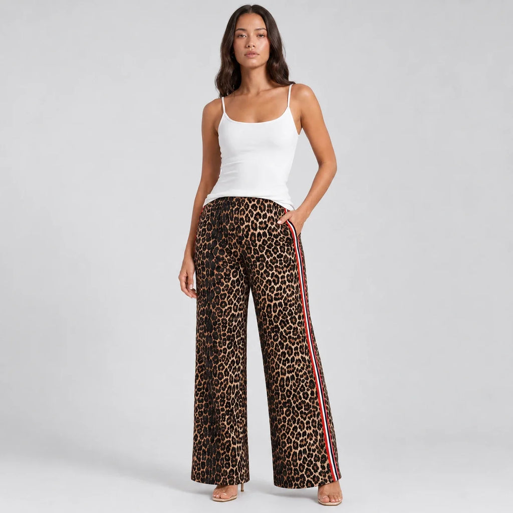 Leopard Side Stripe Pants WHD0606238