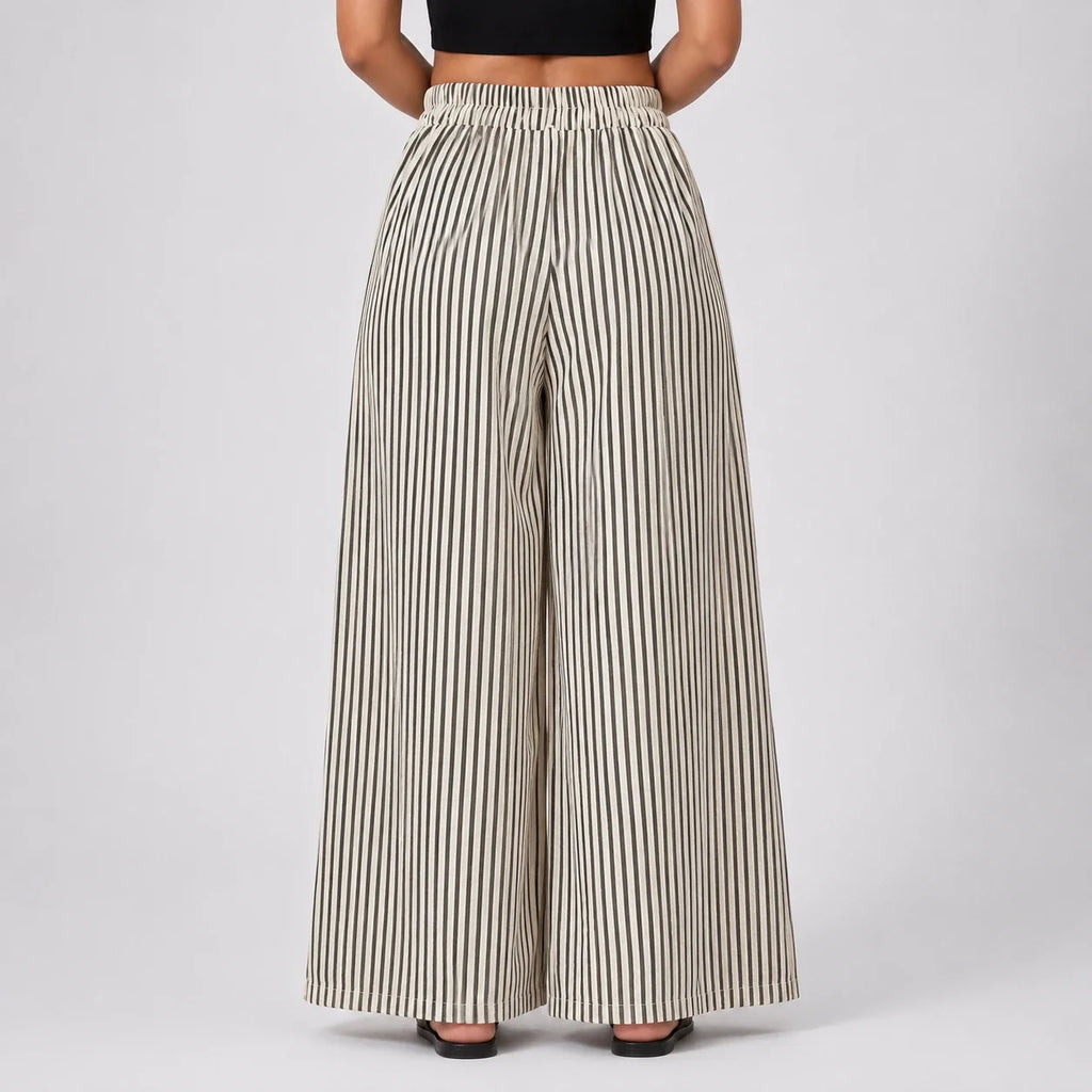 Striped Wide Leg Pants WHD0606239