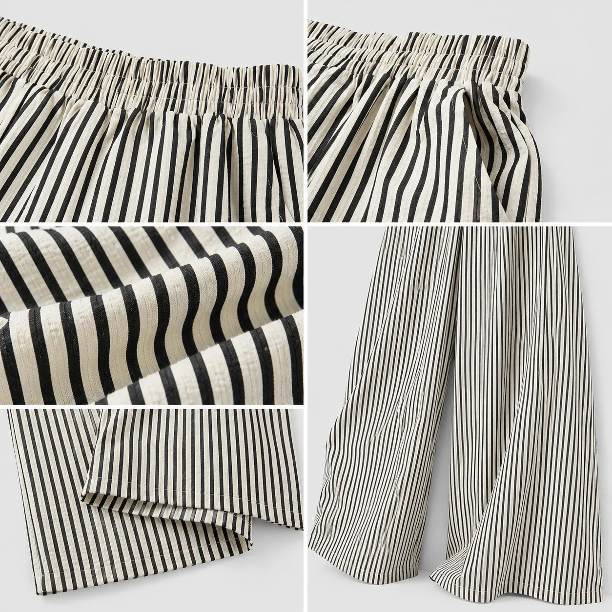 Striped Wide Leg Pants WHD0606239