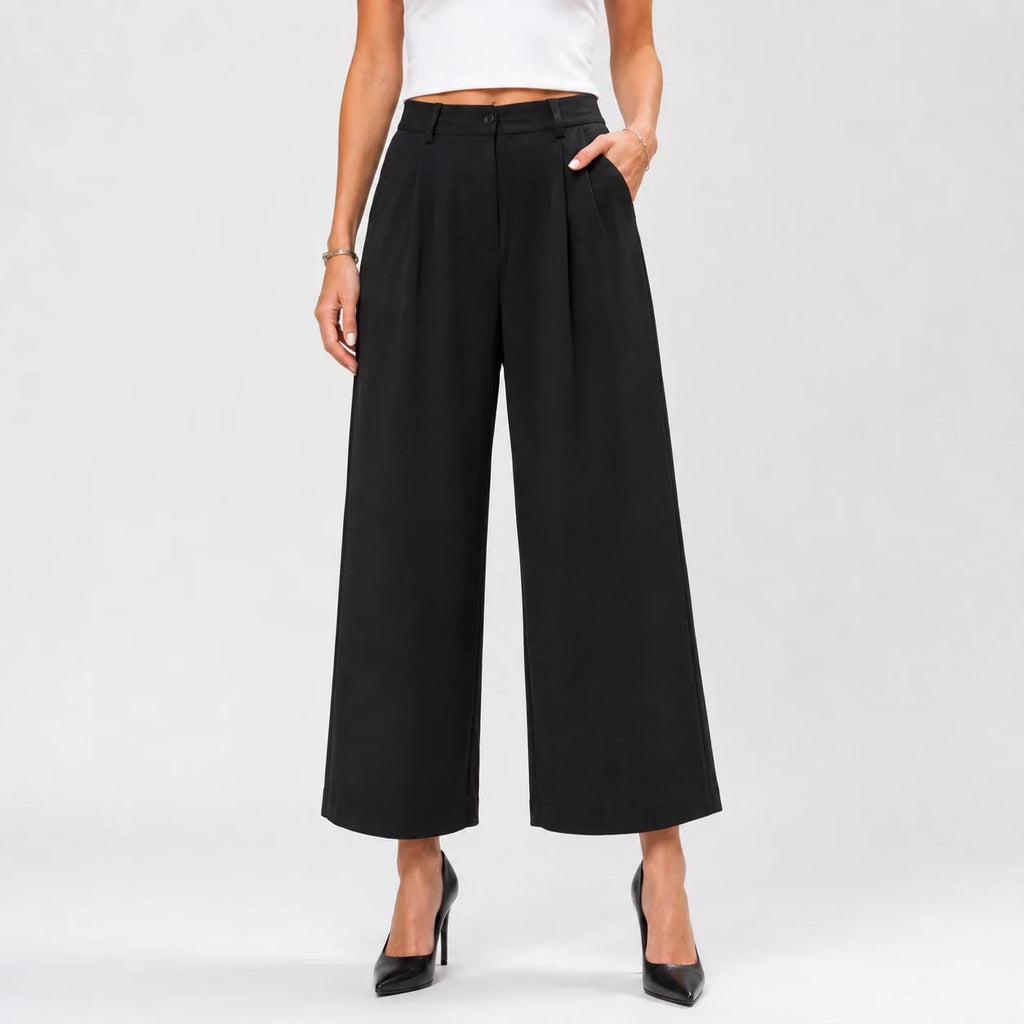 Pleated Wide Leg Pants WHD0606241