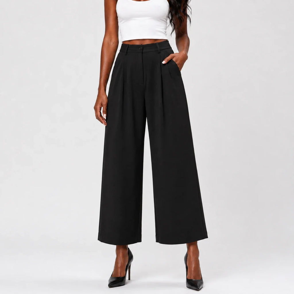 Pleated Wide Leg Pants WHD0606241