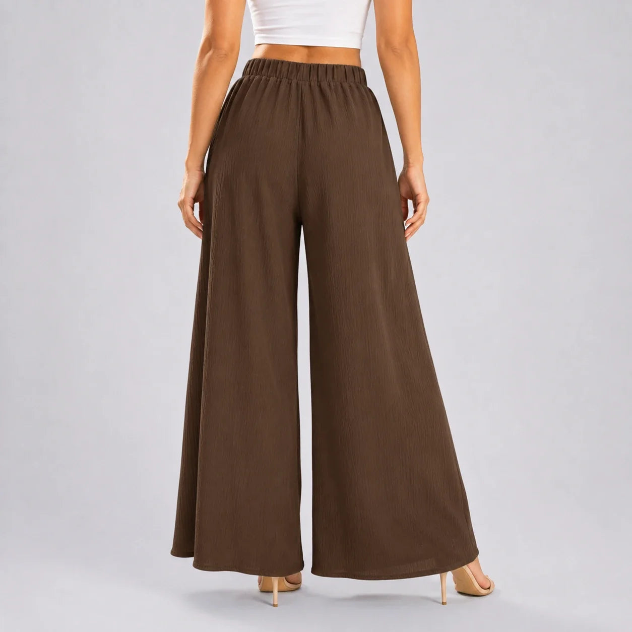 High Waist Wide Leg Pants WHD0606243