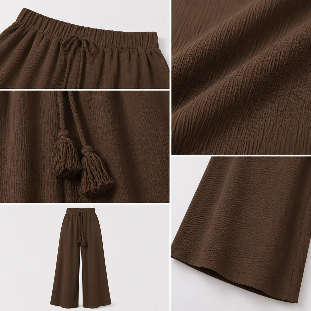 High Waist Wide Leg Pants WHD0606243