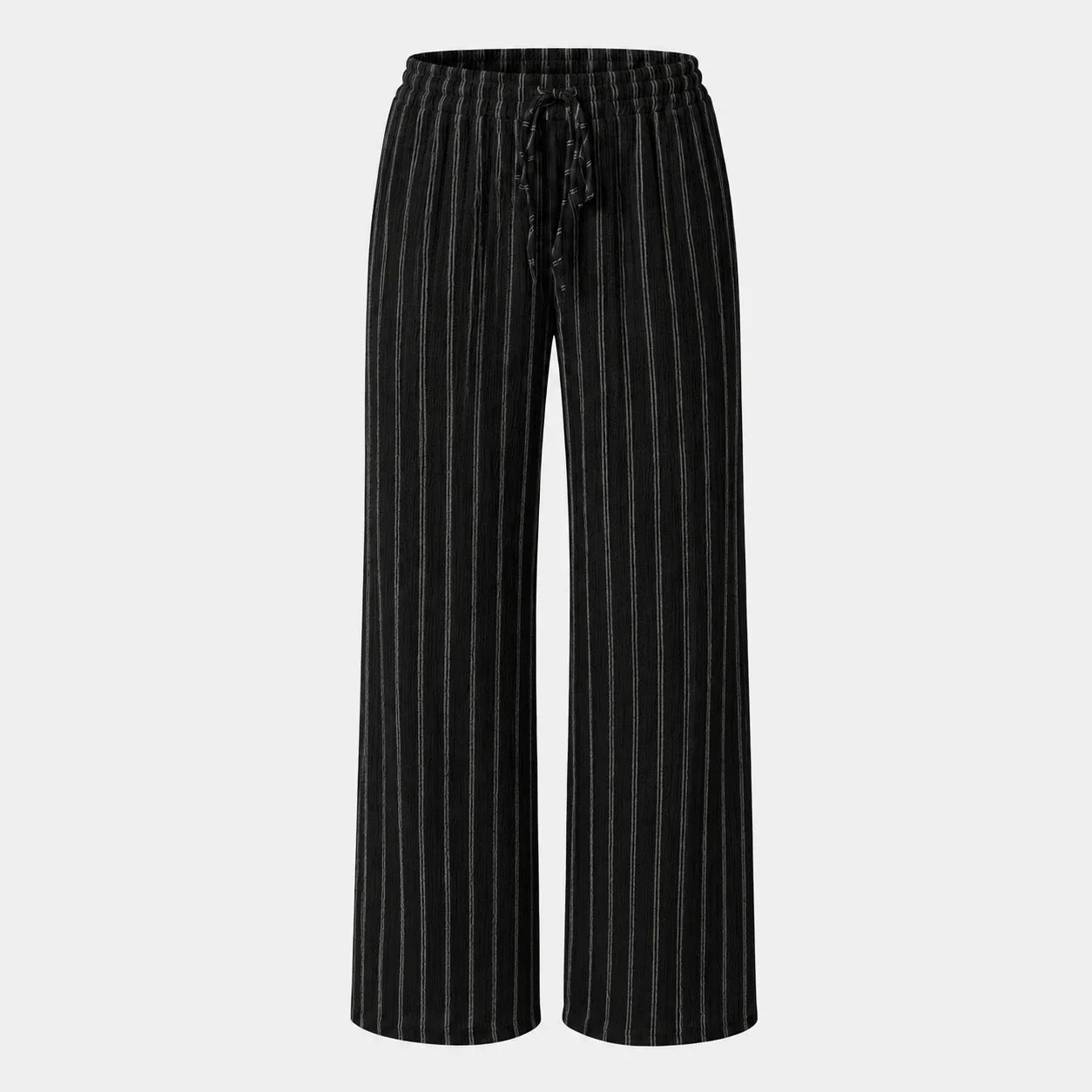 Striped Drawstring Wide Leg Pants WHD0606244