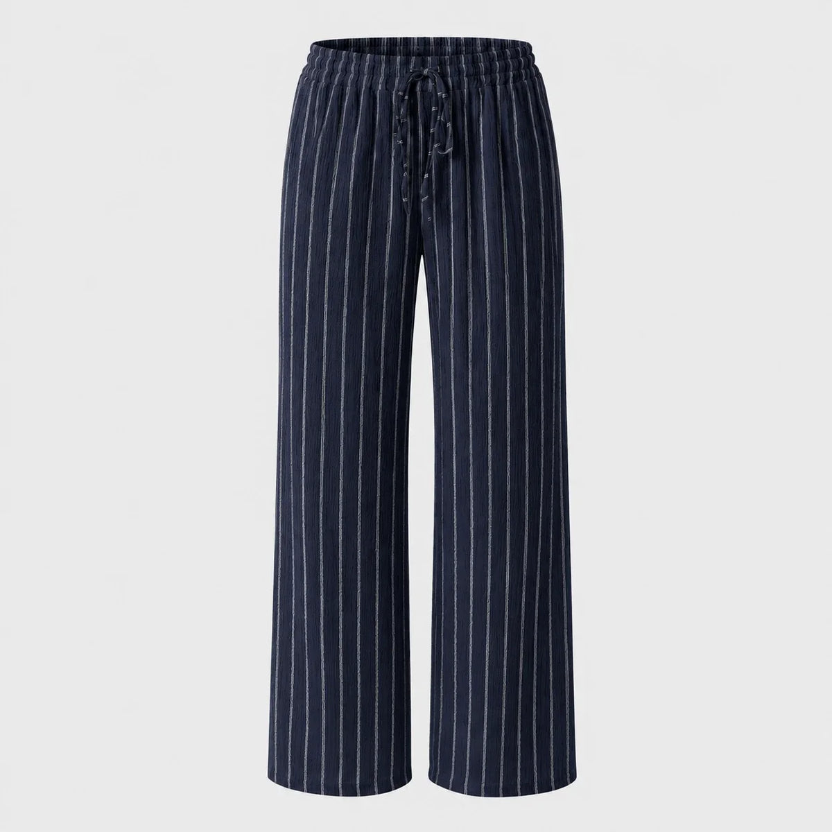 Striped Drawstring Wide Leg Pants WHD0606244