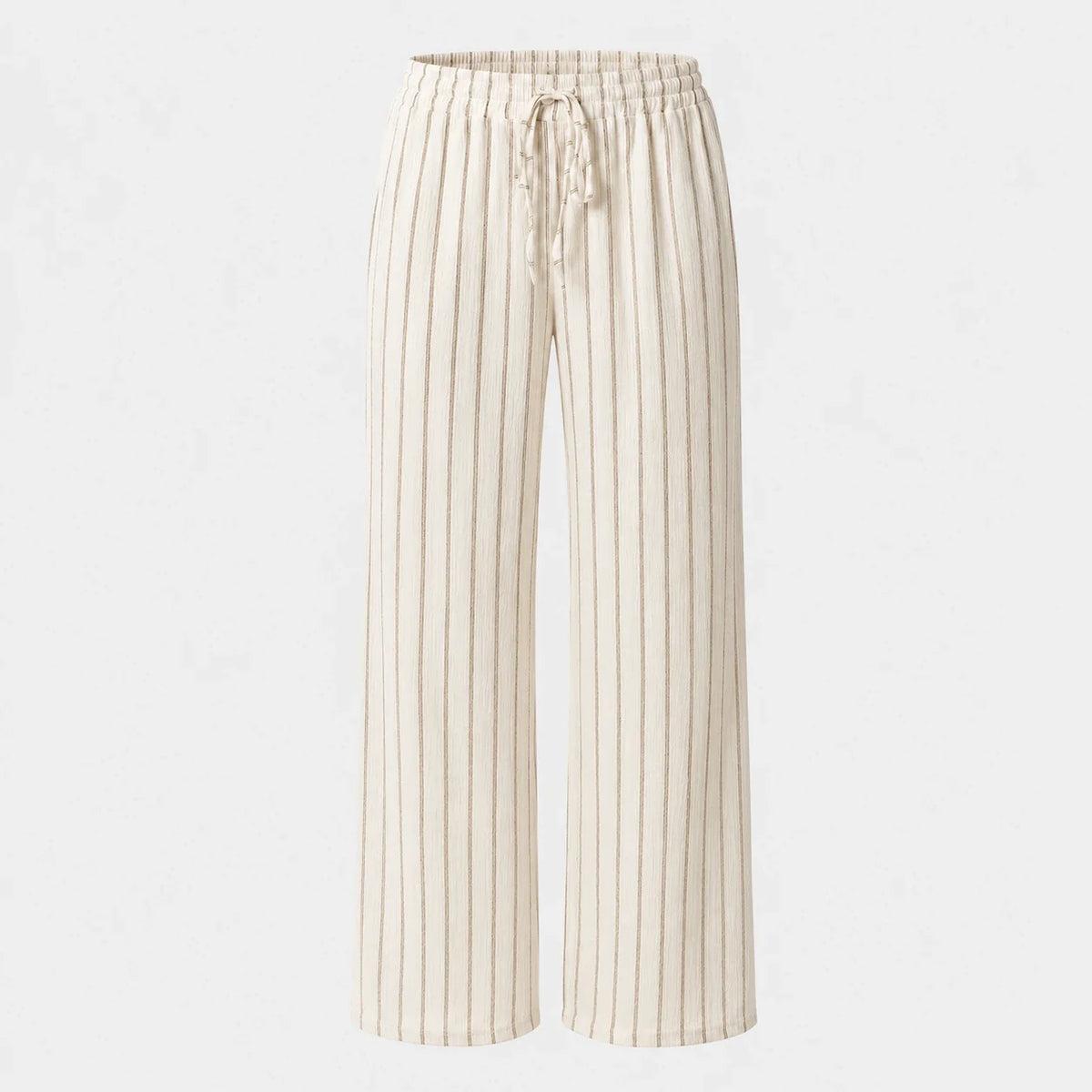 Striped Drawstring Wide Leg Pants WHD0606244
